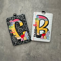 Personalized Teacher ID Badge Holder, Custom Name Vertical Badge Holder, Teacher Work Accessory