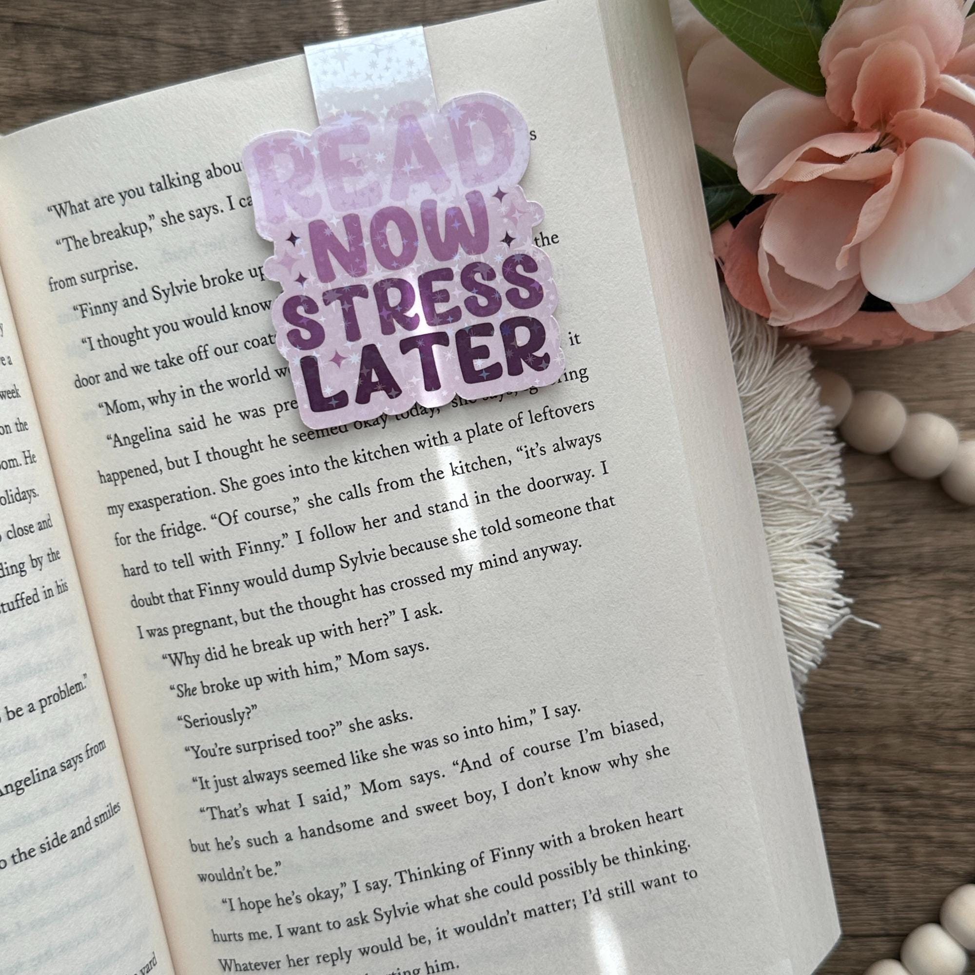 Holographic Magnetic Bookmark, Book Lover Gift