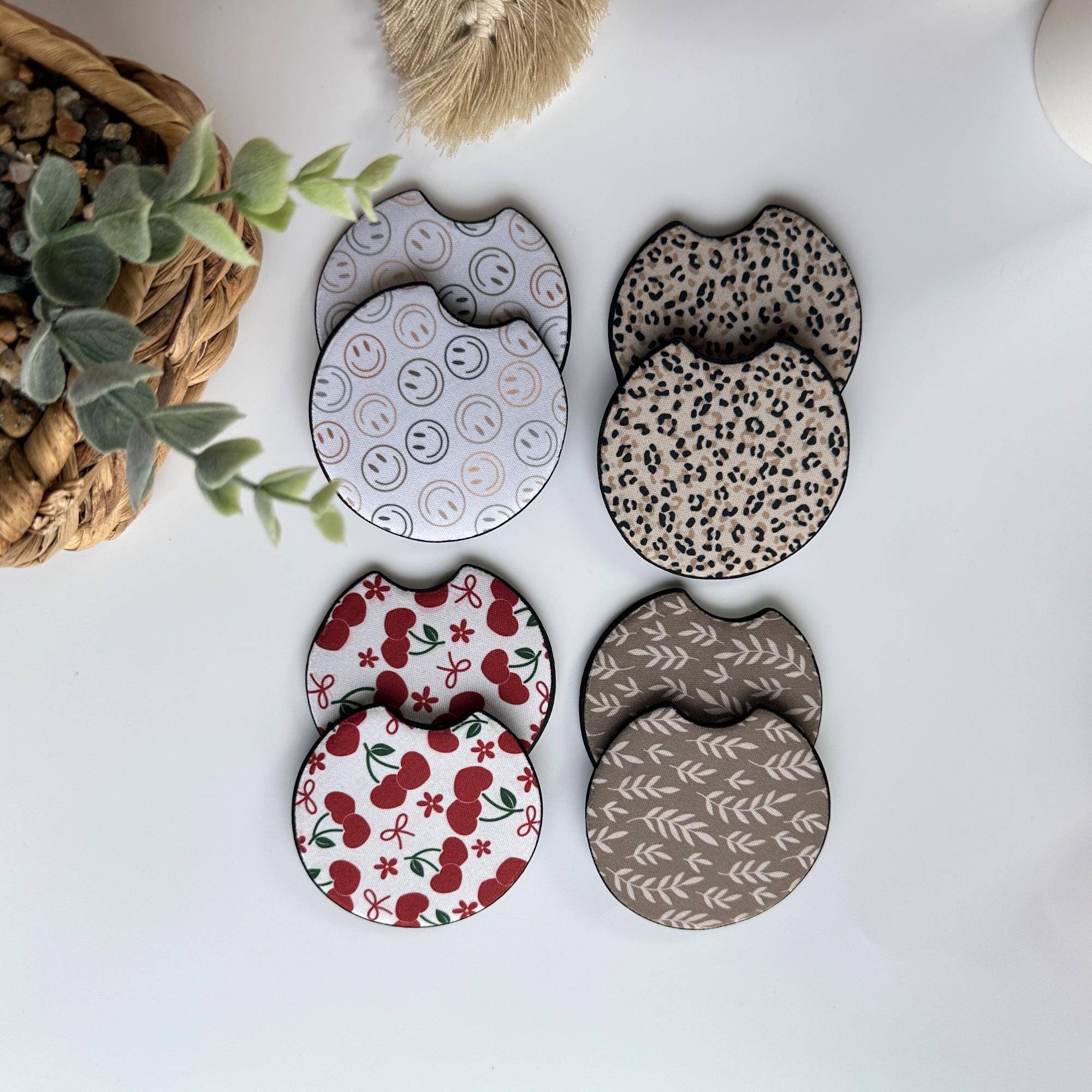 Neoprene Car Coasters Set Of Two