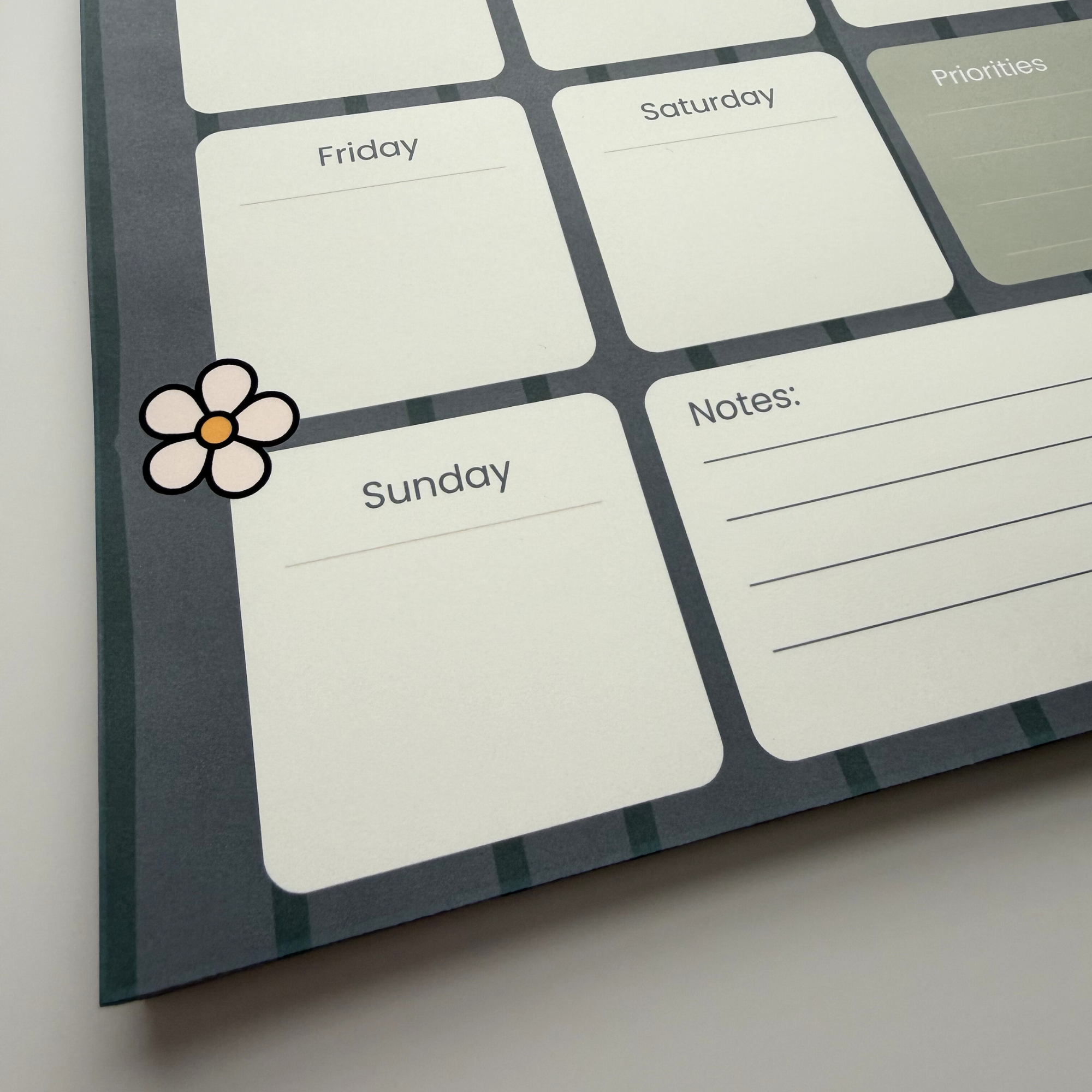 Cozy Duck Weekly Notepad