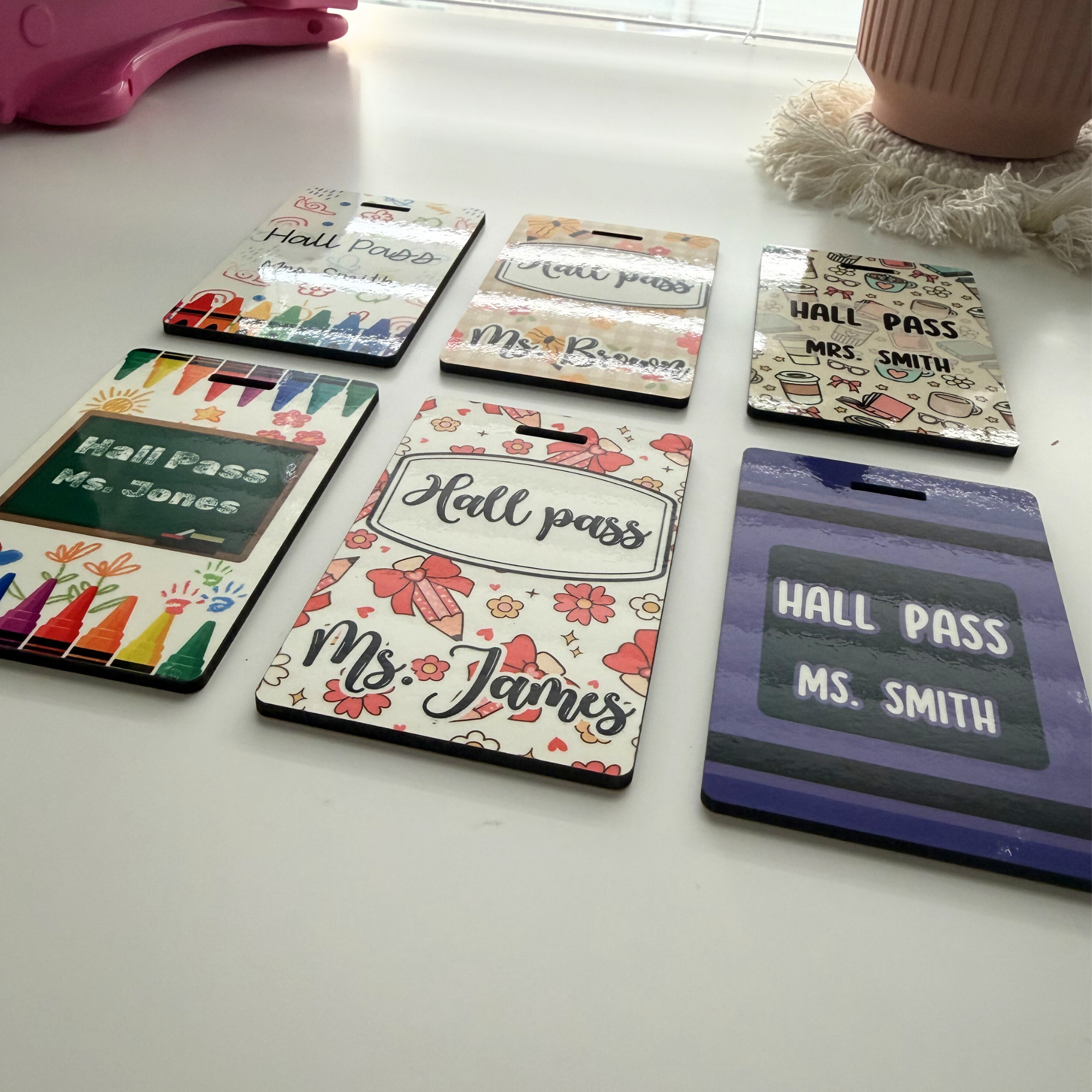 Teacher Hall Pass Set with Lanyard