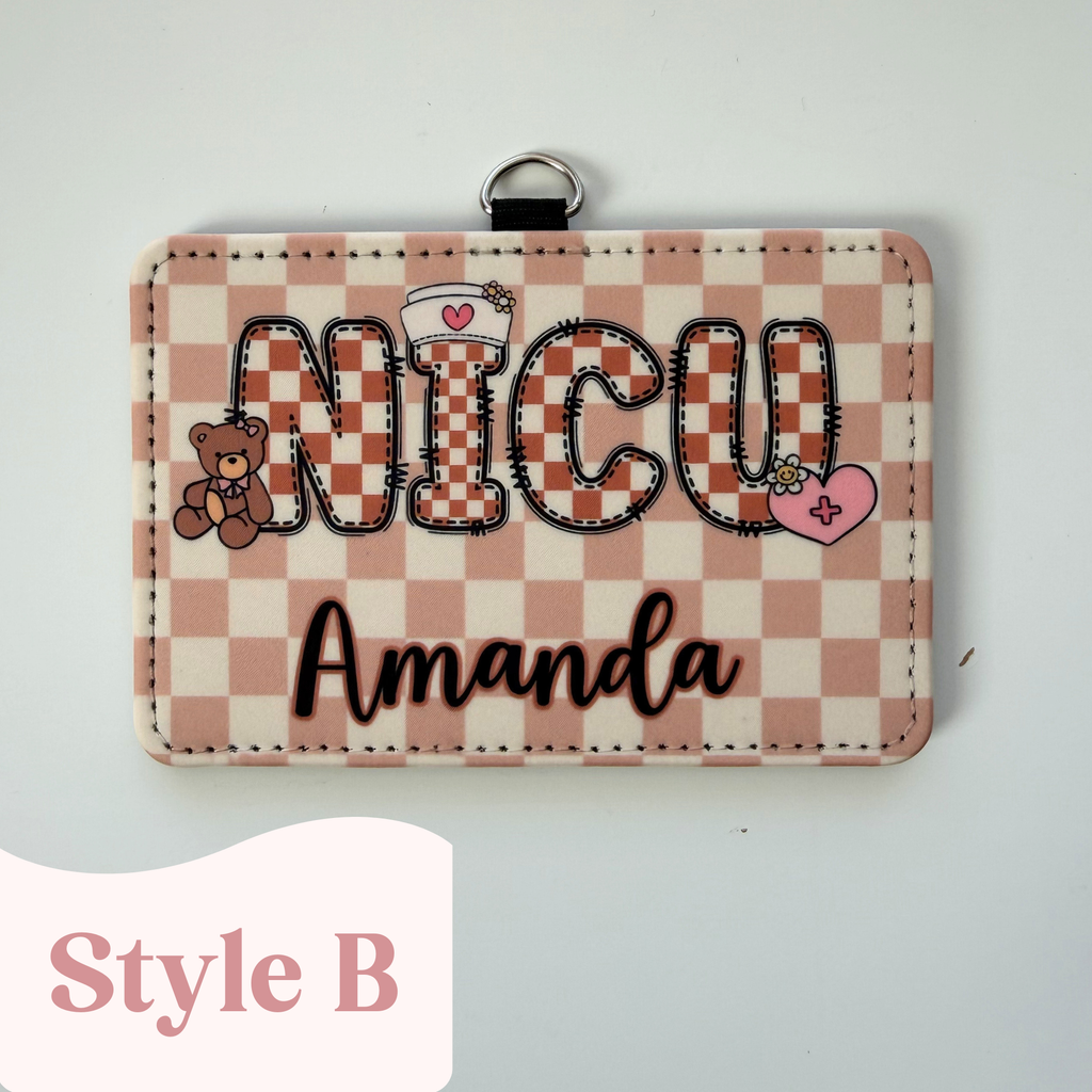 Horizontal Nurse Badge Holder