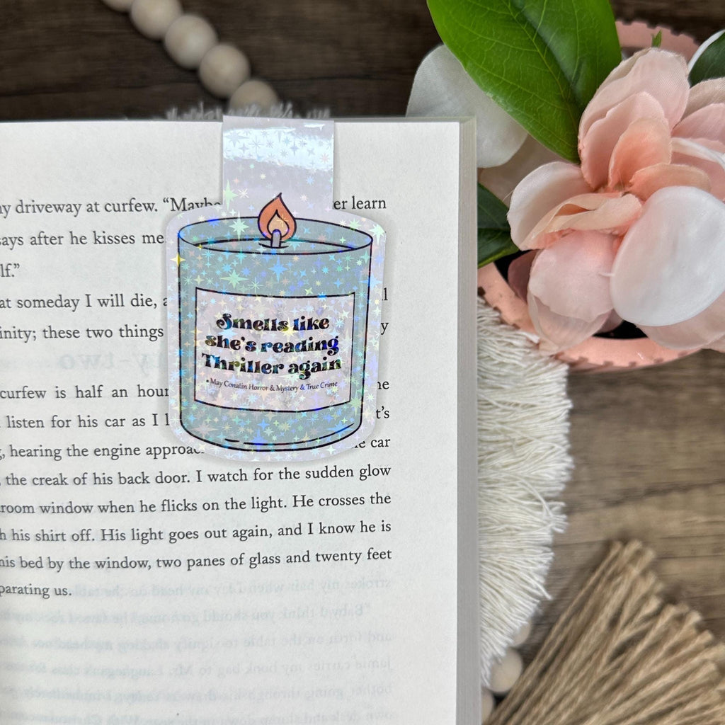 Candle Magnetic Bookmark, Bookish Gift for Thriller Readers