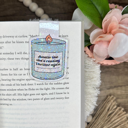 Candle Magnetic Bookmark, Bookish Gift for Thriller Readers