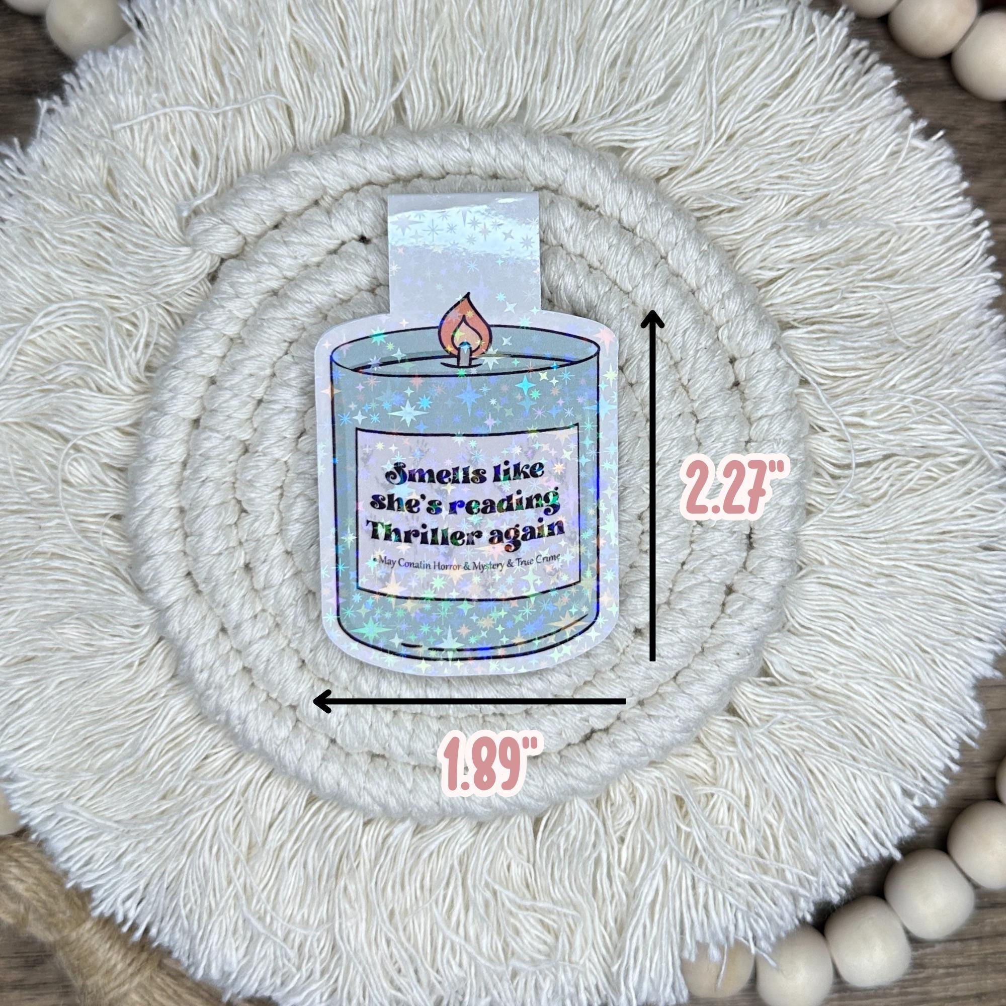 Candle Magnetic Bookmark, Bookish Gift for Thriller Readers