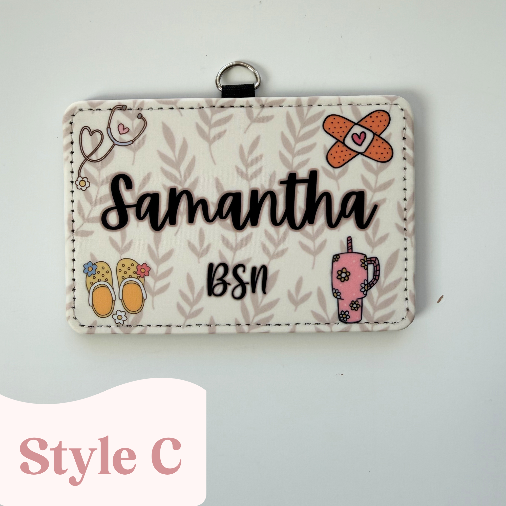 Horizontal Nurse Badge Holder