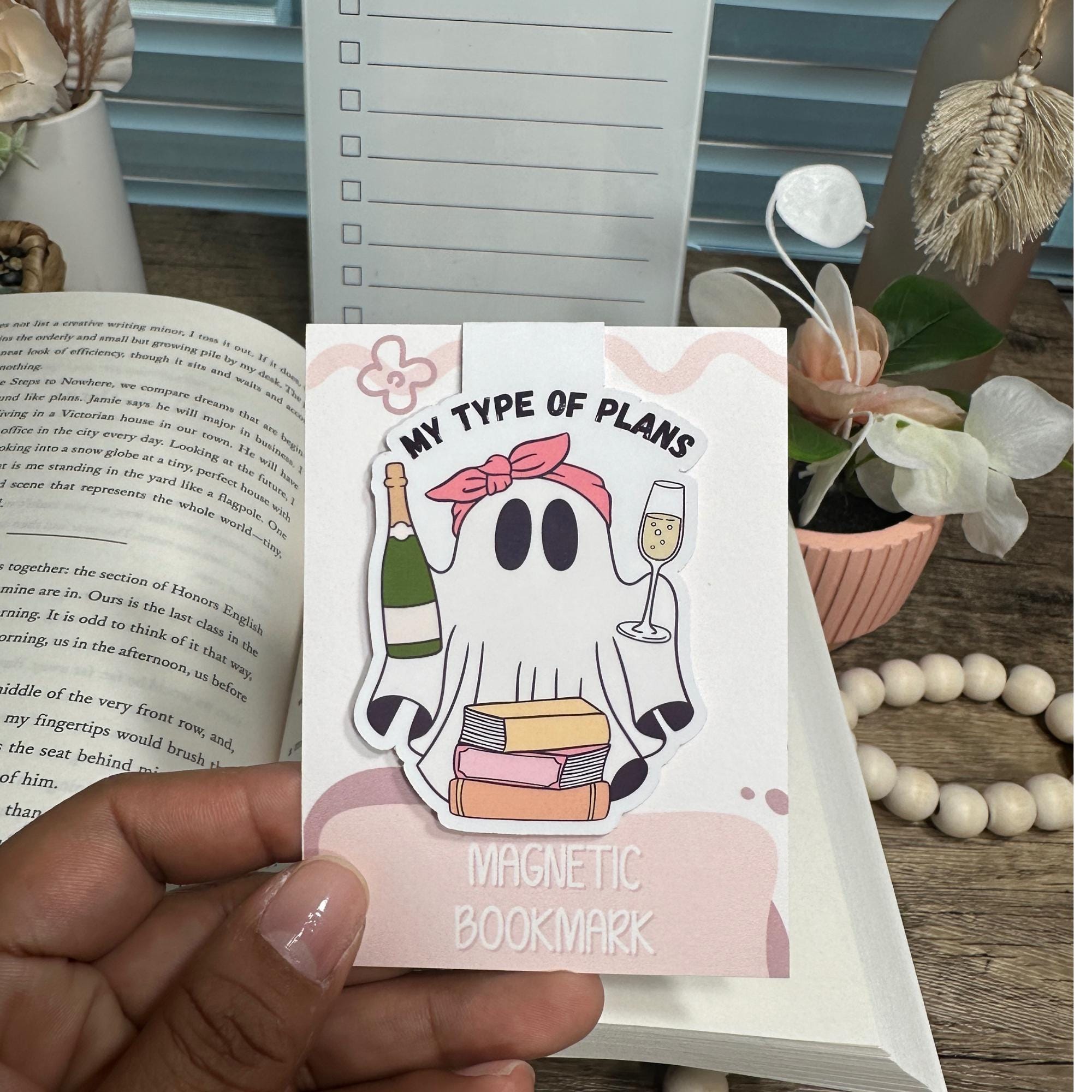 Magnetic Bookmark for Book Lovers, Cute Page Holder, Bookish Gifts, Page Saver, Unique Book Accessories, Magnetic Page Clips for Readers