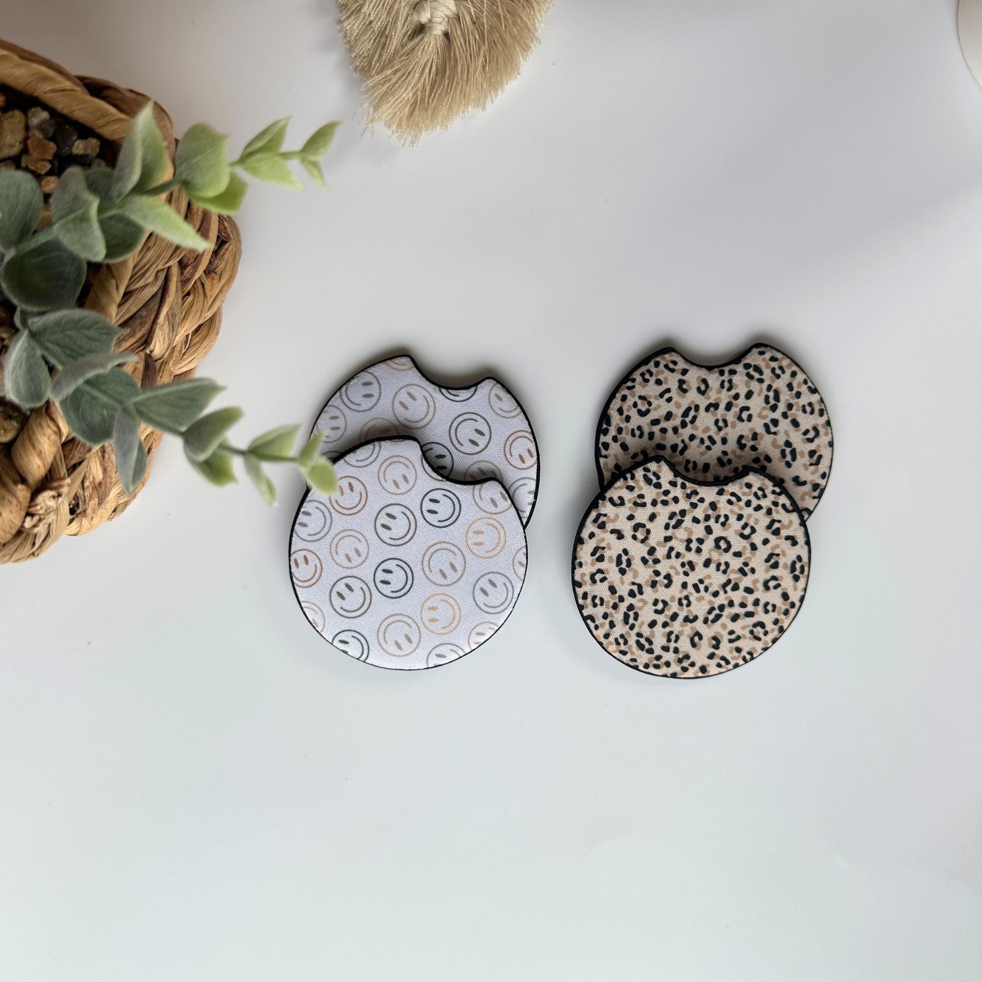 Neoprene Car Coasters Set Of Two