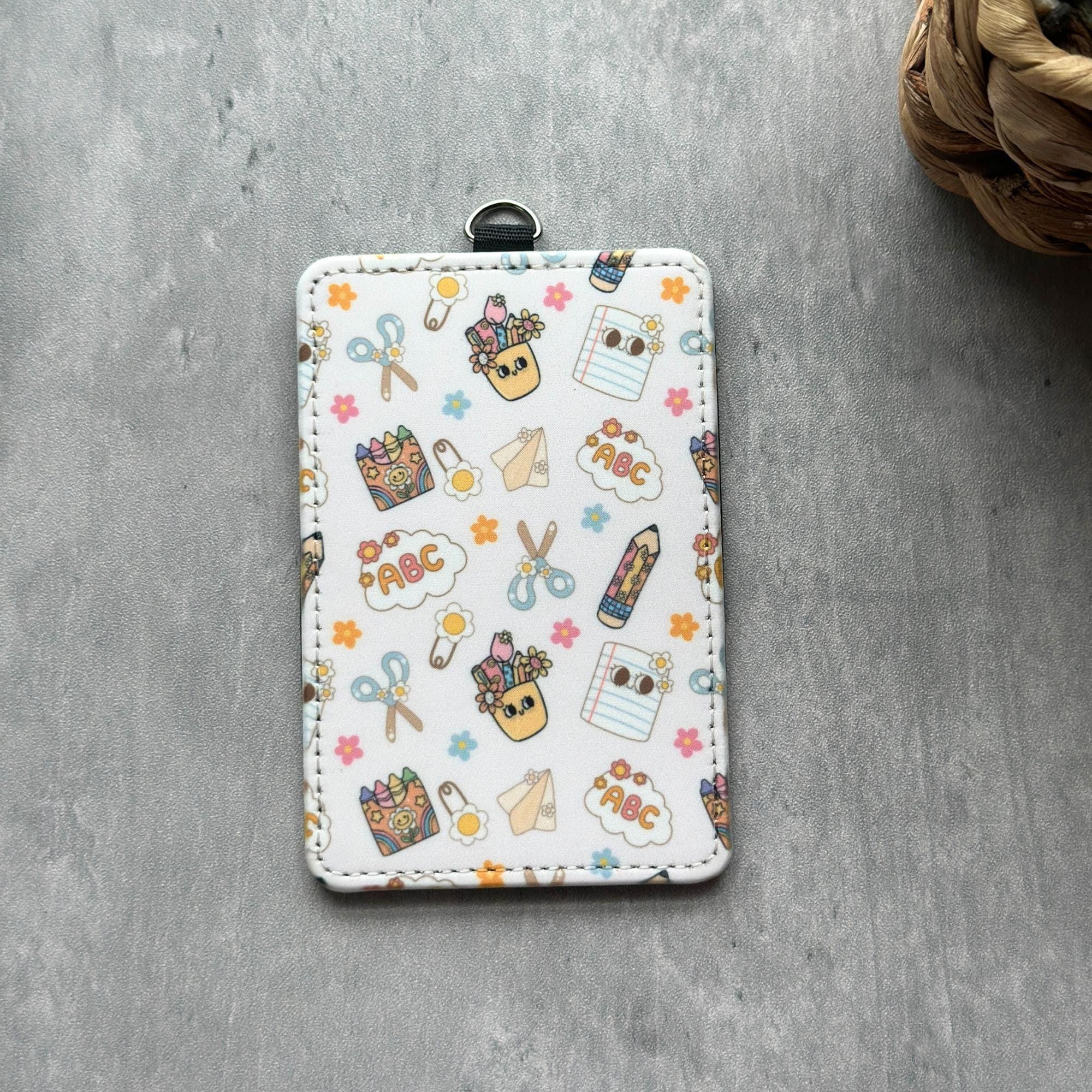 Custom Poly Leather ID Badge Holder, Teacher, Nurse Lanyard Accessory