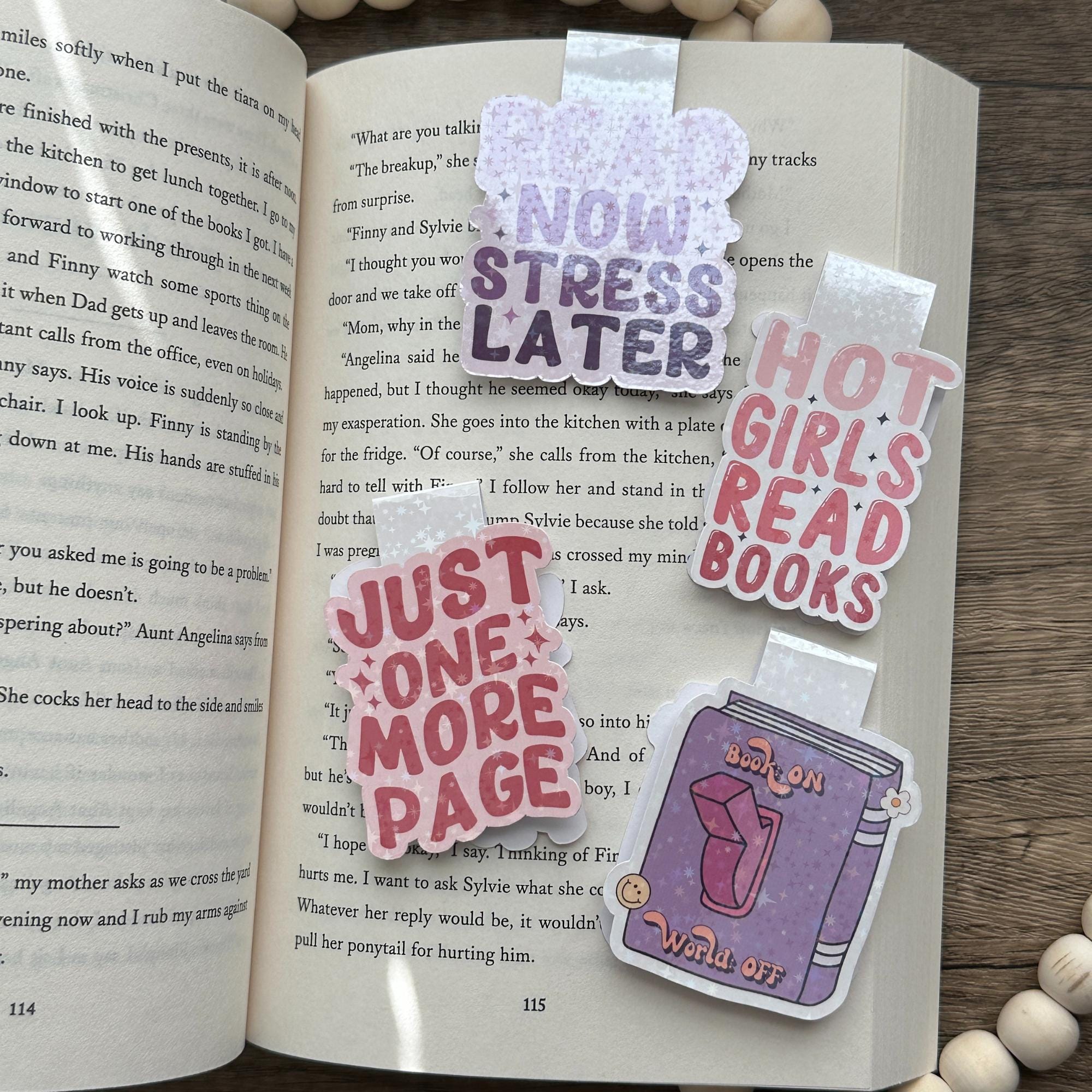 Holographic Magnetic Bookmark, Book Lover Gift