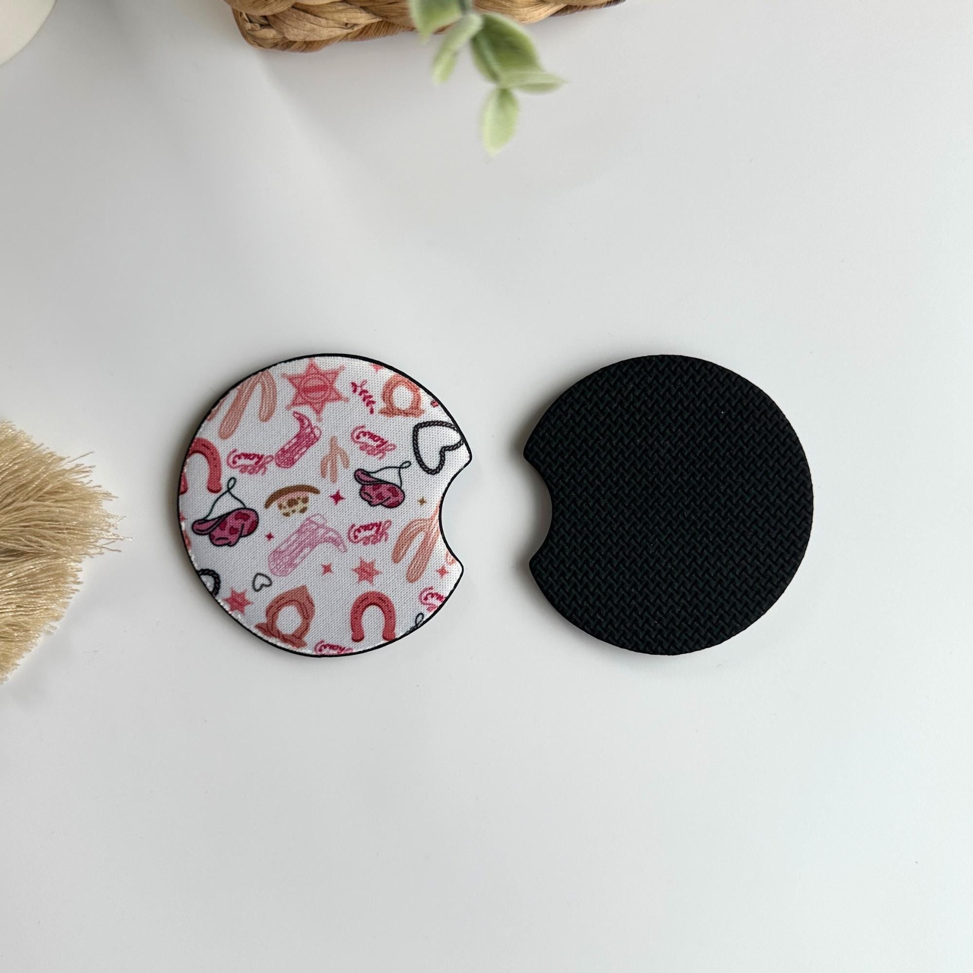 Neoprene Car Coasters Set Of Two