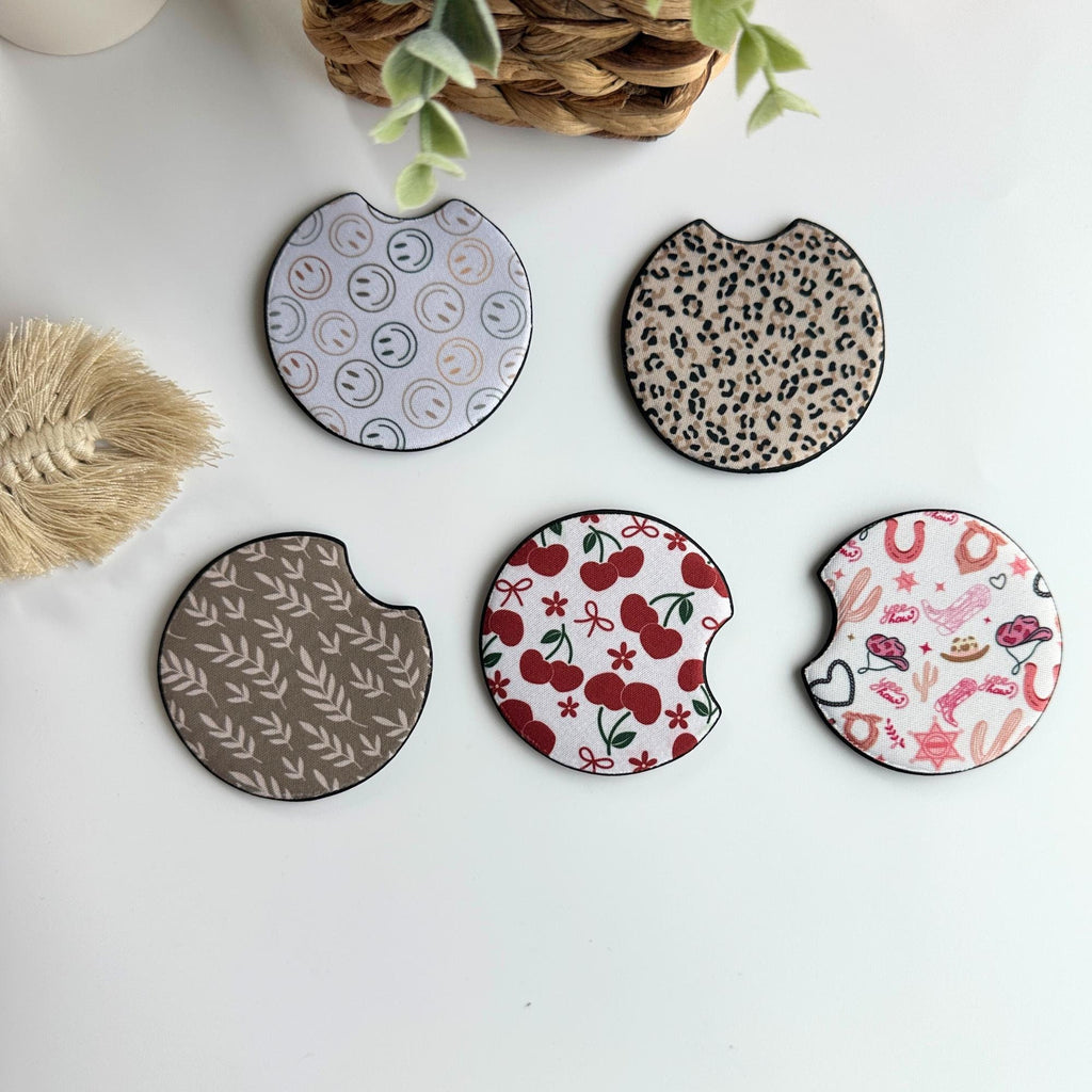 Neoprene Car Coasters Set Of Two
