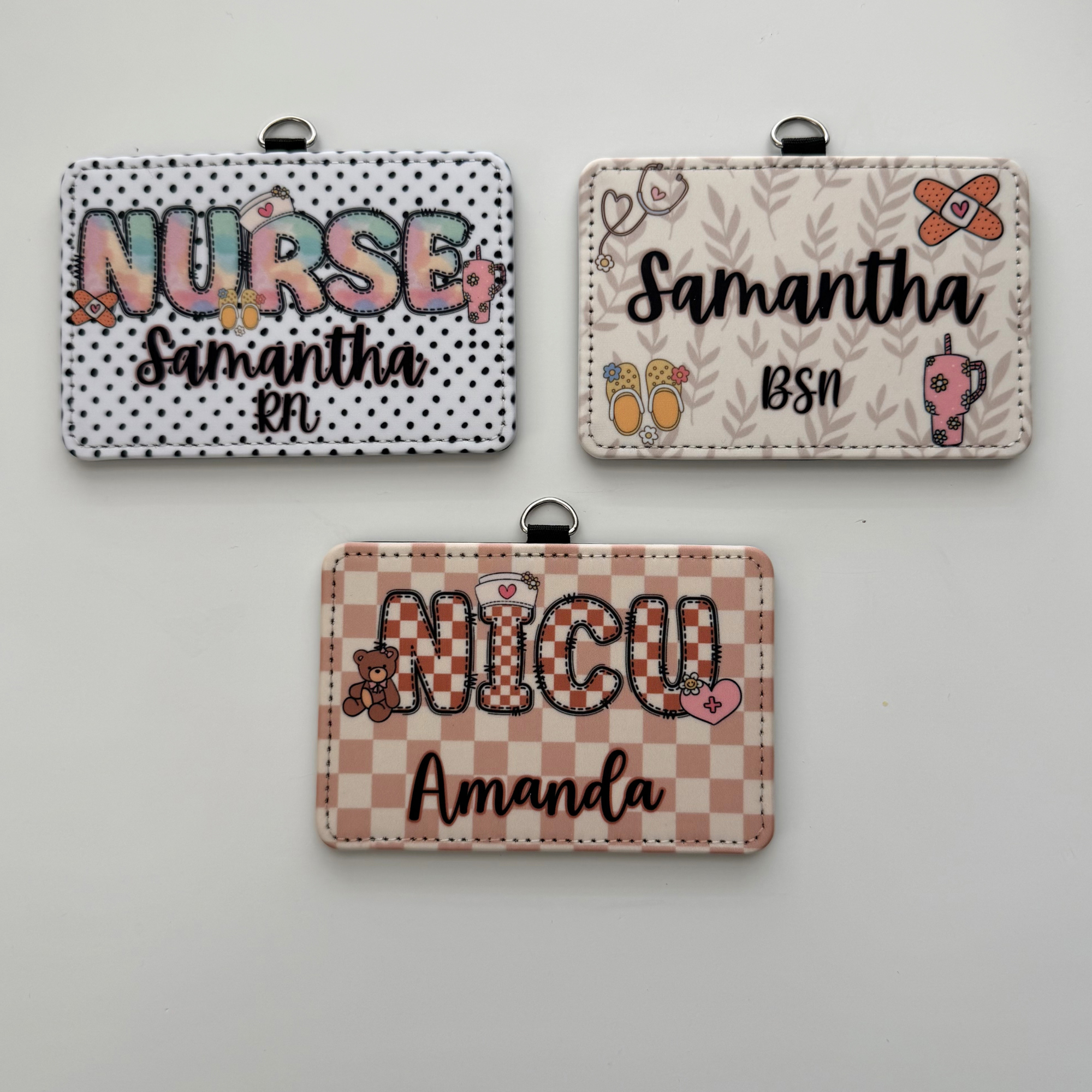 Horizontal Nurse Badge Holder