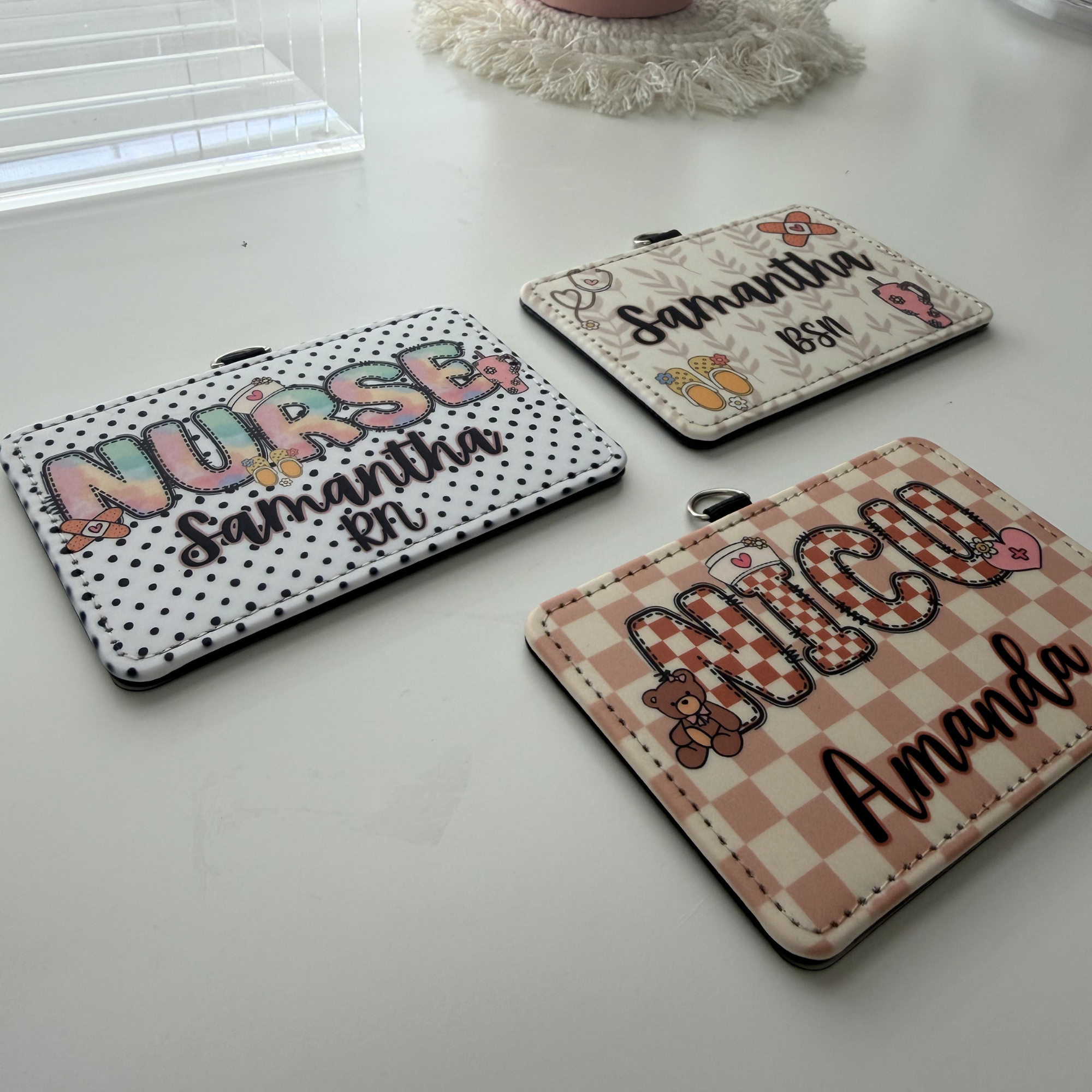 Horizontal Nurse Badge Holder